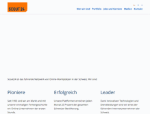 Tablet Screenshot of about.scout24.ch